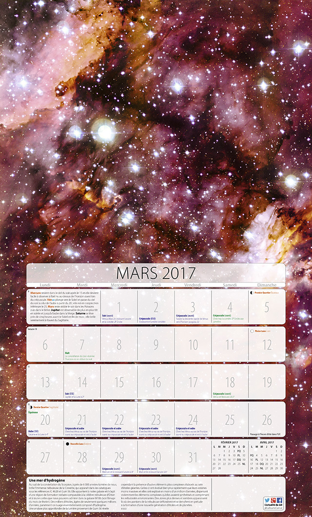 CALENDRIER 2017 FEVRIER