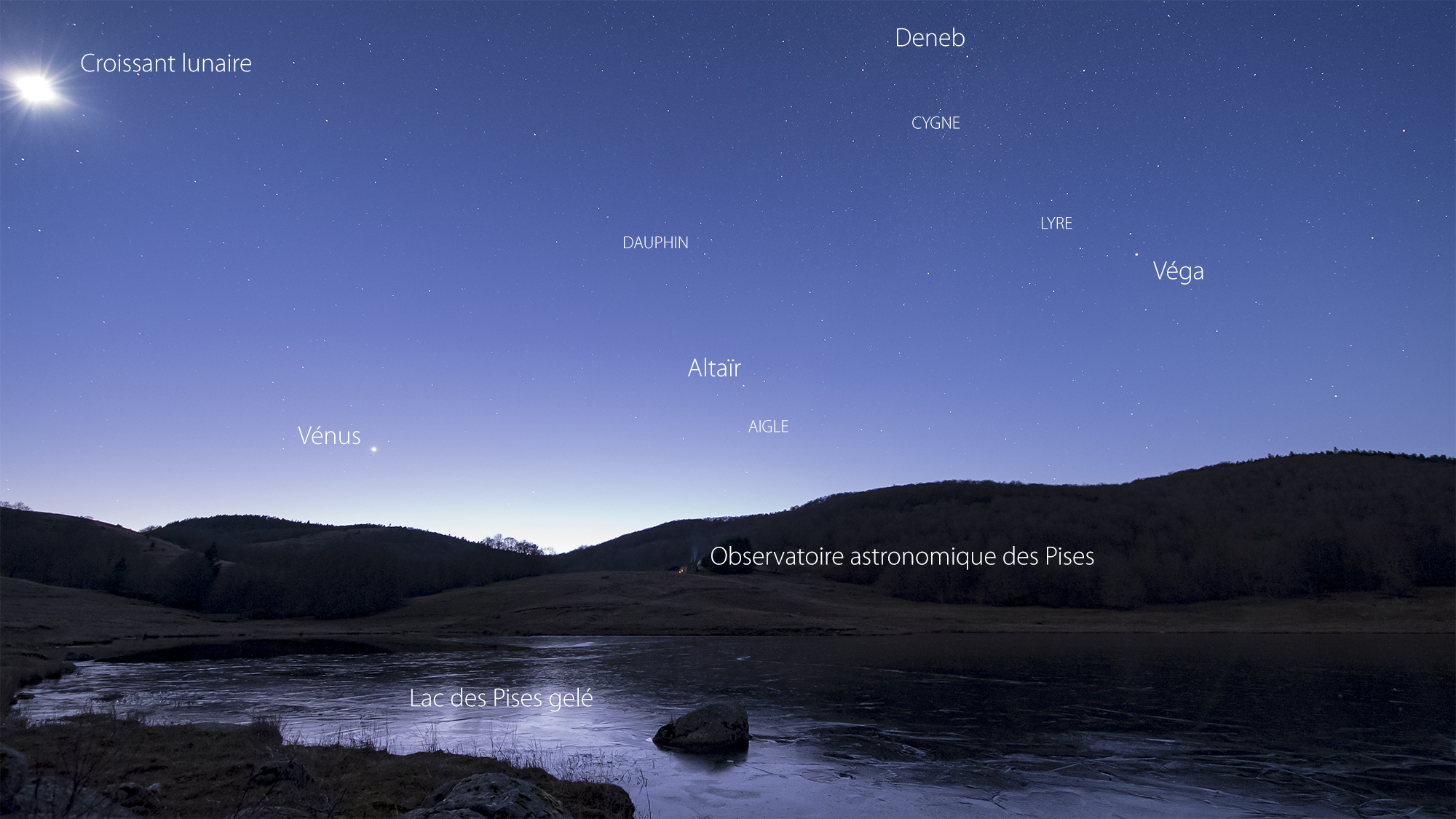 Nuit hivernale aux Pises