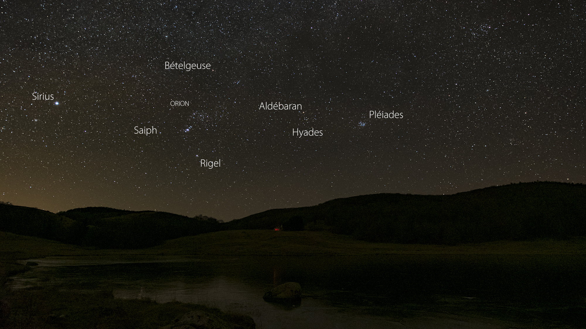 Nuit hivernale aux Pises